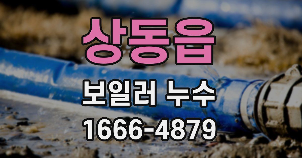 상동읍 보일러 누수