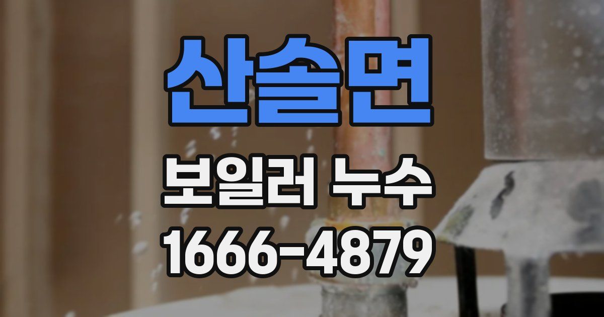 산솔면 보일러 누수