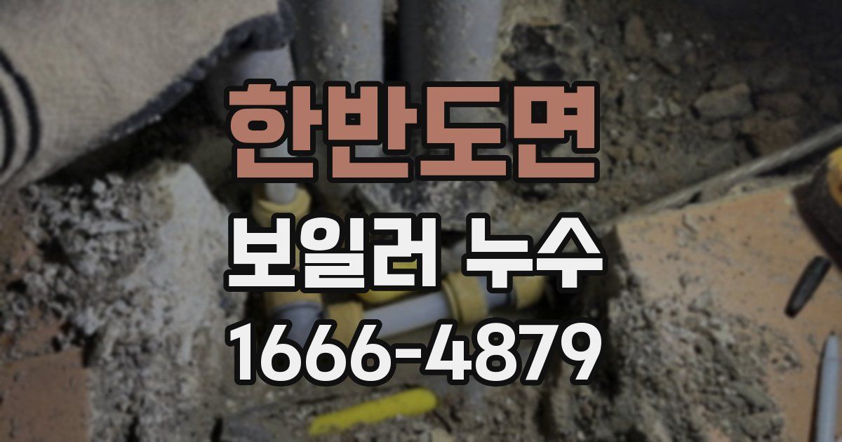한반도면 보일러 누수