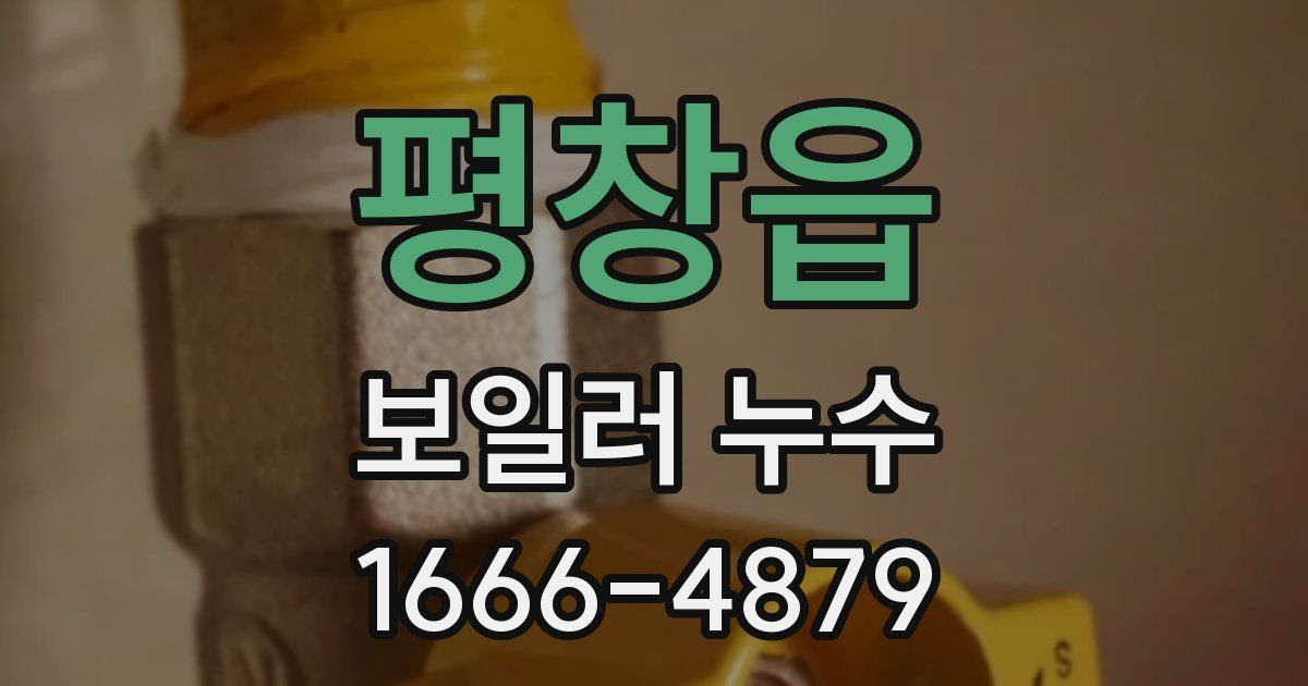 평창읍 보일러 누수