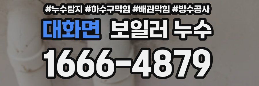 대화면 보일러 누수