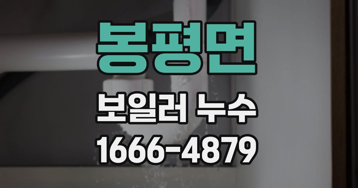 봉평면 보일러 누수