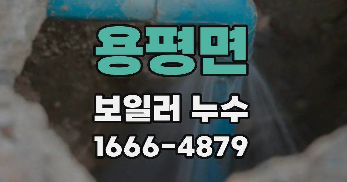 용평면 보일러 누수