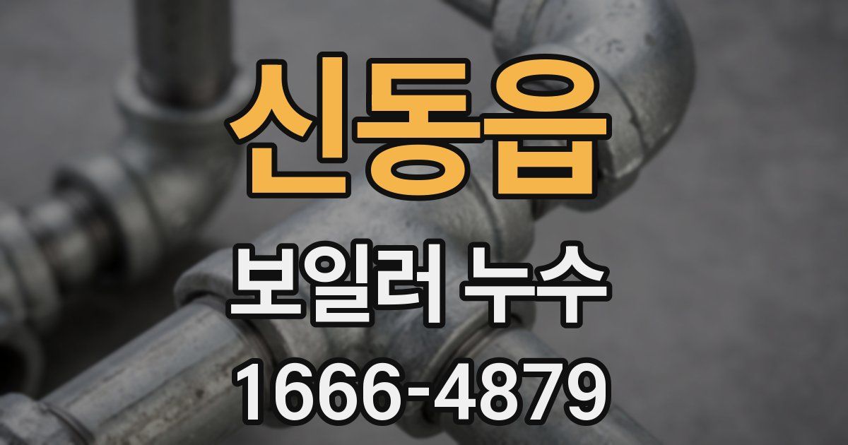 신동읍 보일러 누수