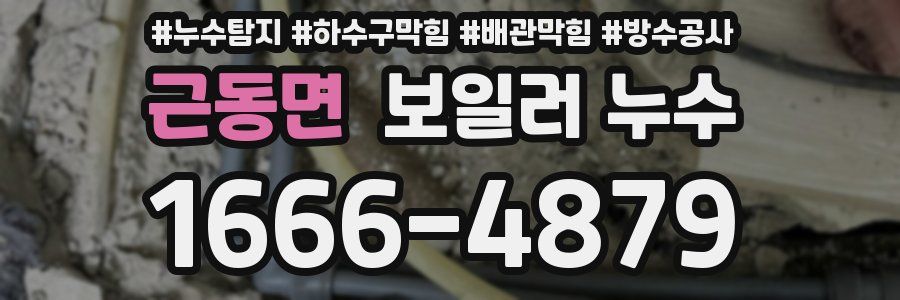 근동면 보일러 누수