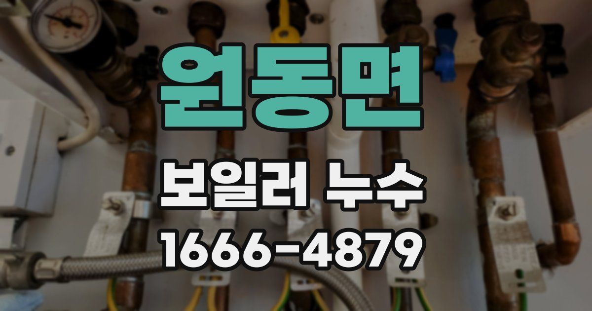 원동면 보일러 누수