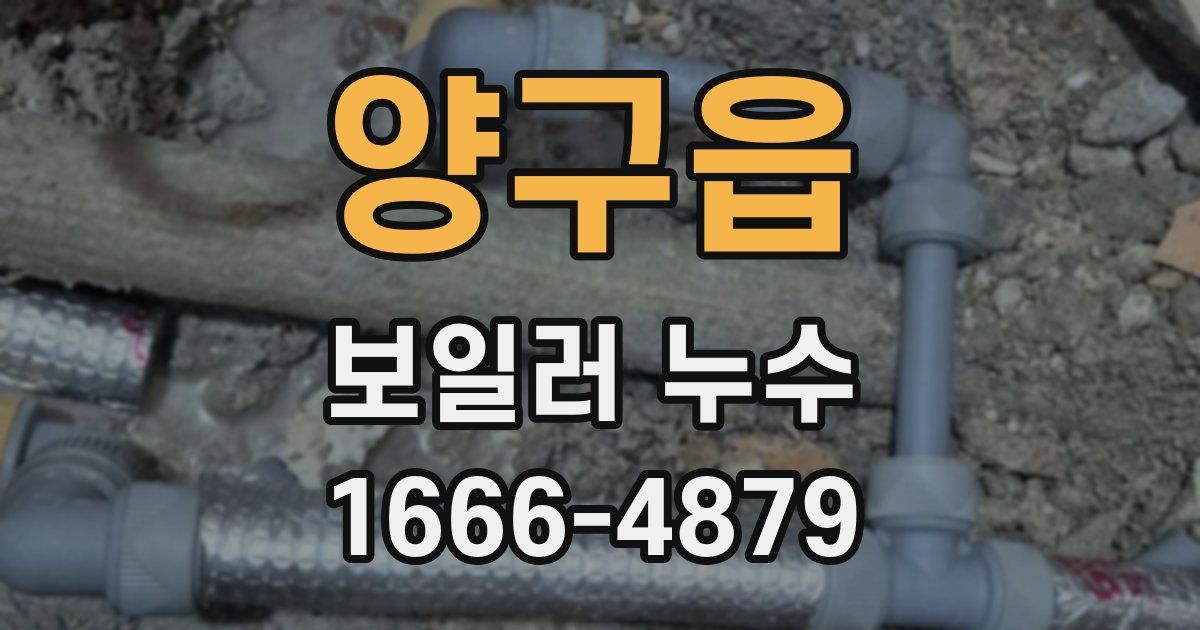 양구읍 보일러 누수