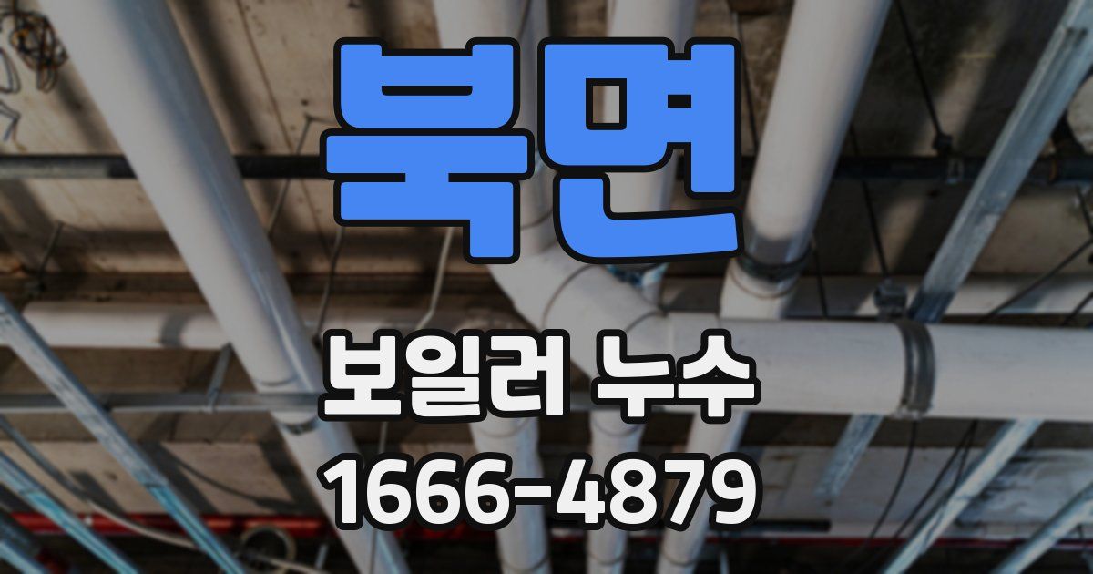 북면 보일러 누수