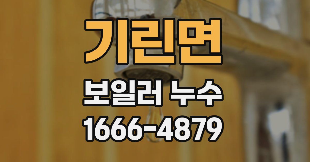 기린면 보일러 누수
