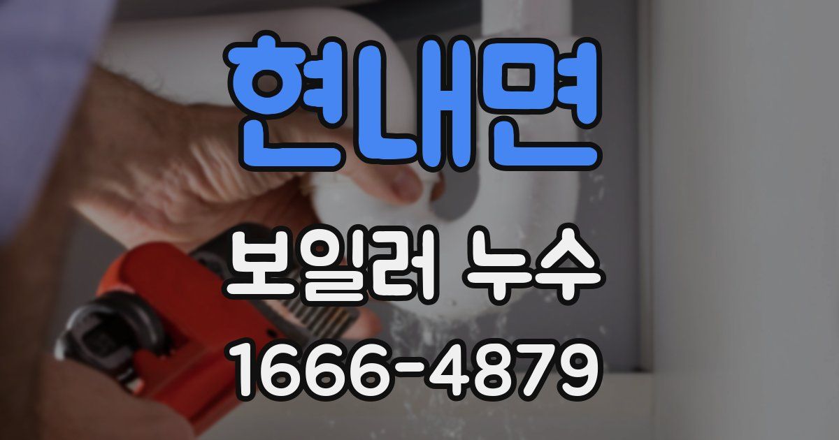 현내면 보일러 누수