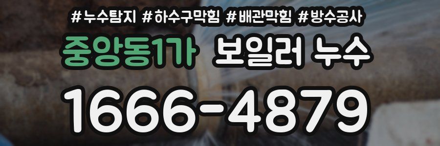 중앙동1가 보일러 누수