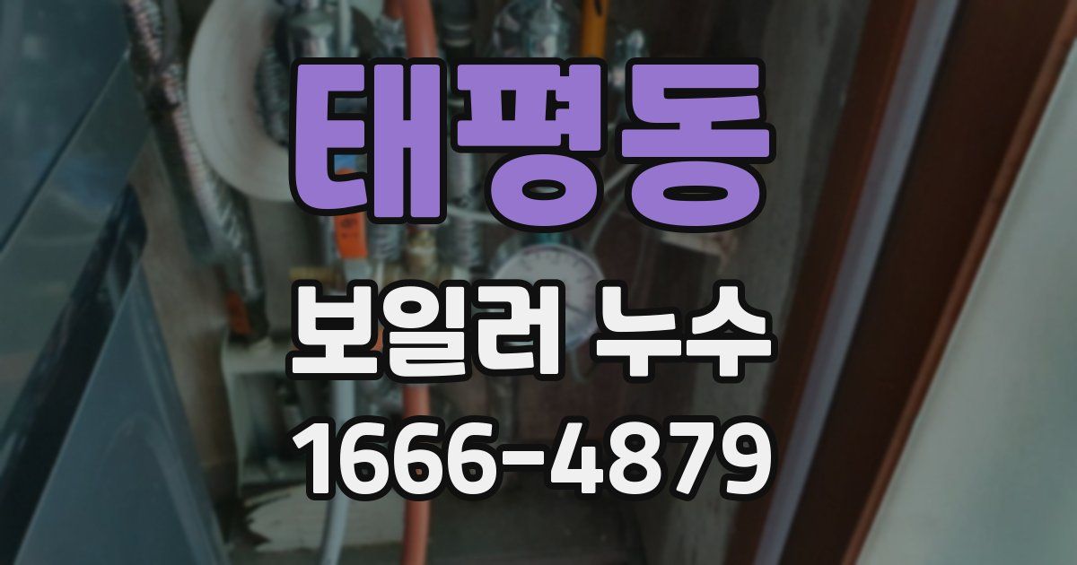 태평동 보일러 누수