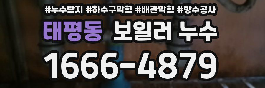 태평동 보일러 누수