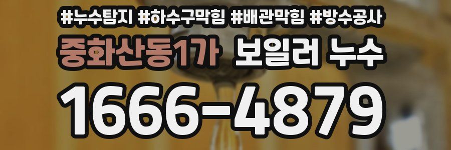 중화산동1가 보일러 누수