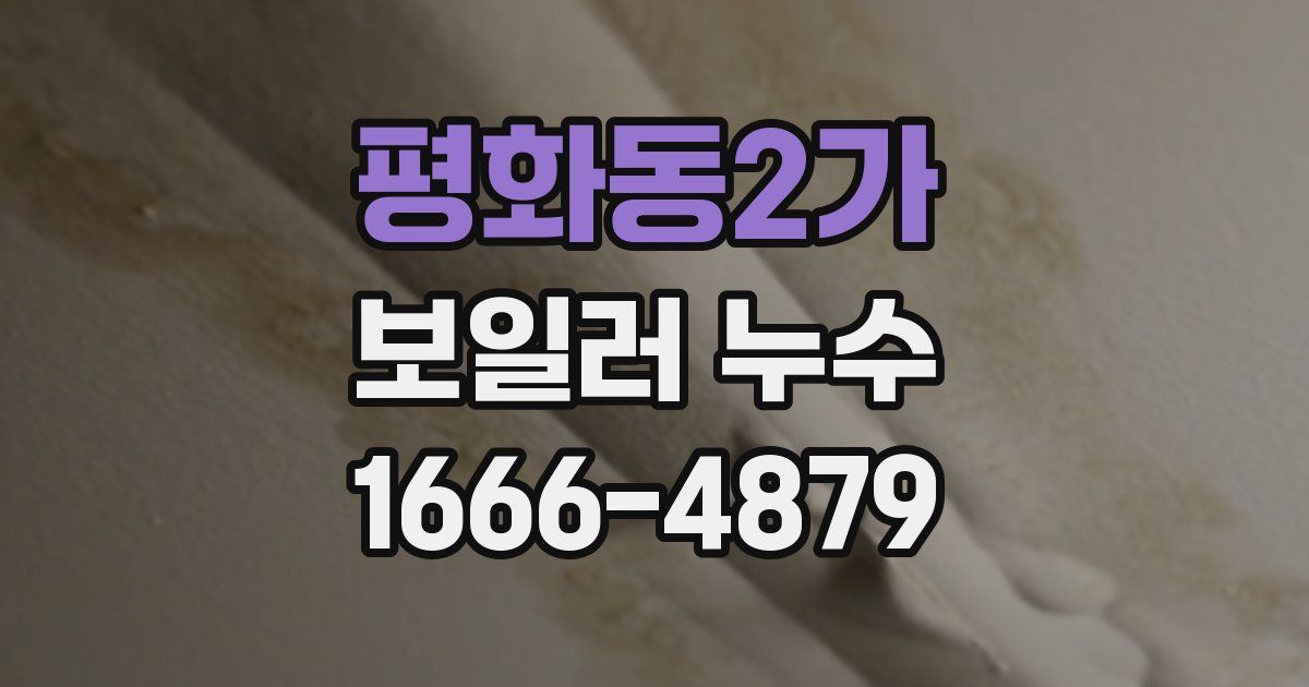 평화동2가 보일러 누수