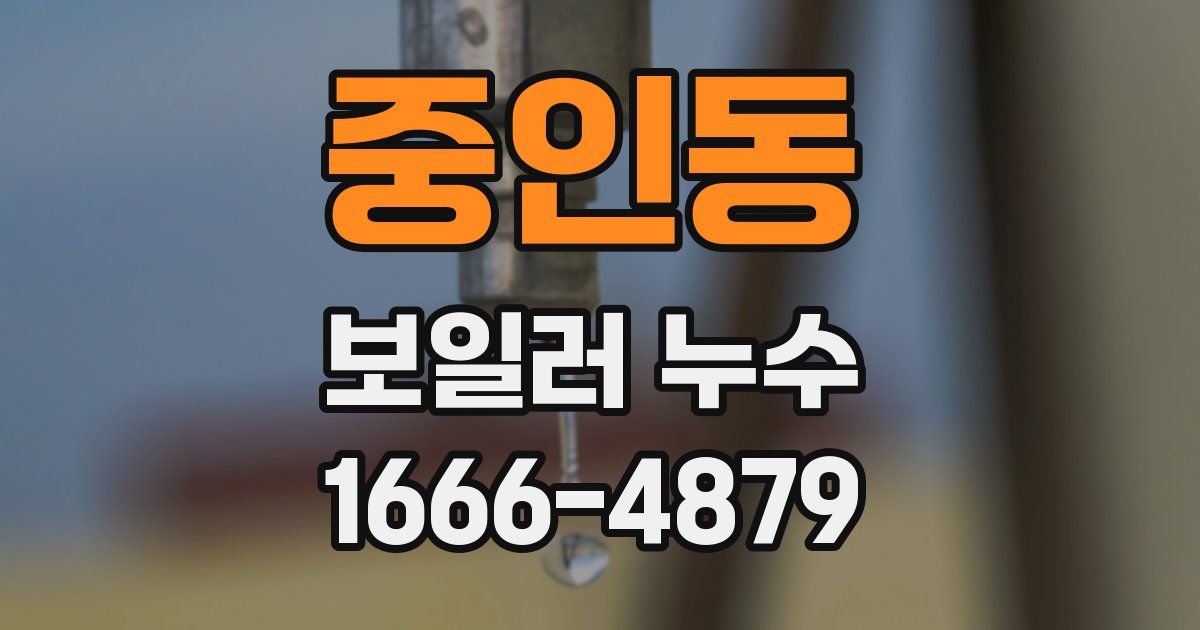 중인동 보일러 누수