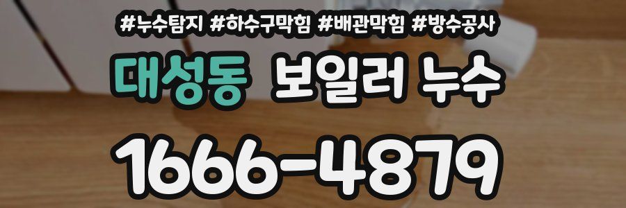 대성동 보일러 누수