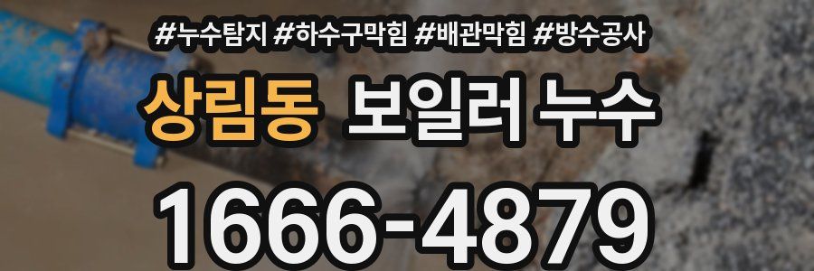 상림동 보일러 누수