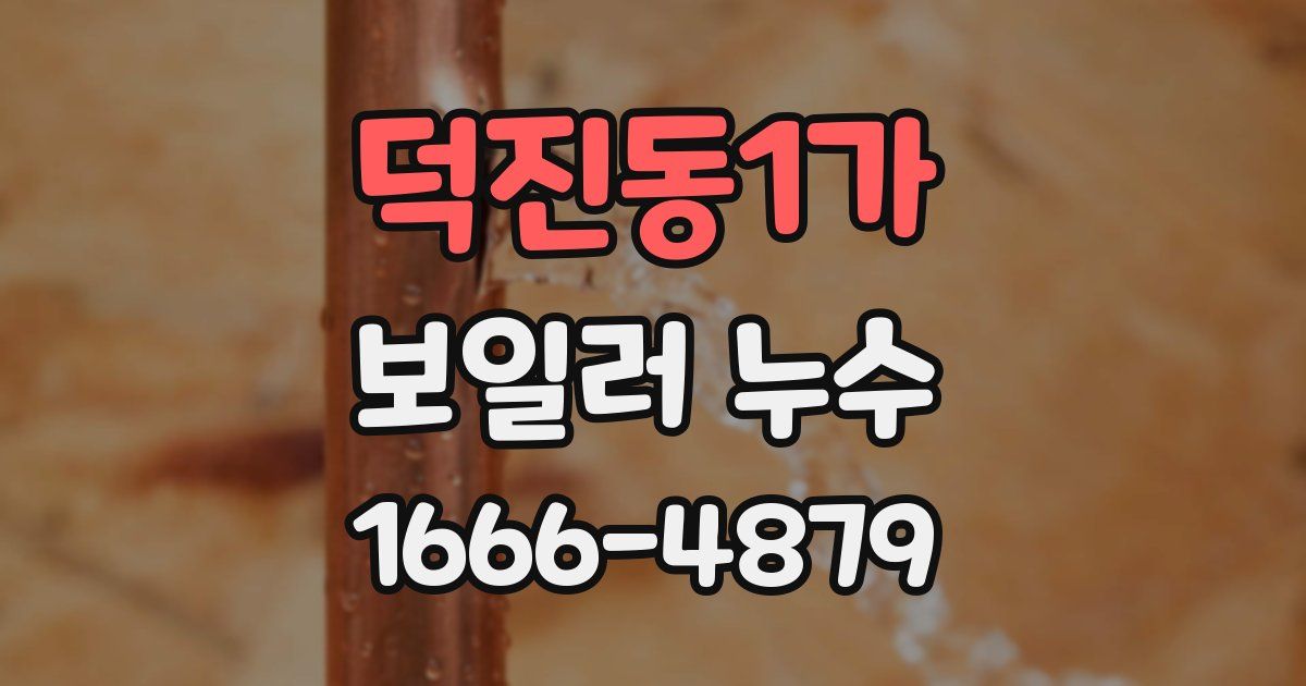 덕진동1가 보일러 누수