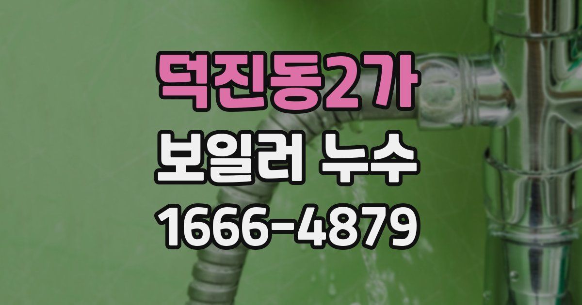 덕진동2가 보일러 누수