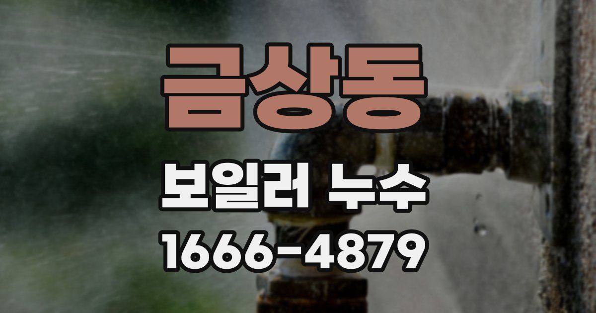 금상동 보일러 누수