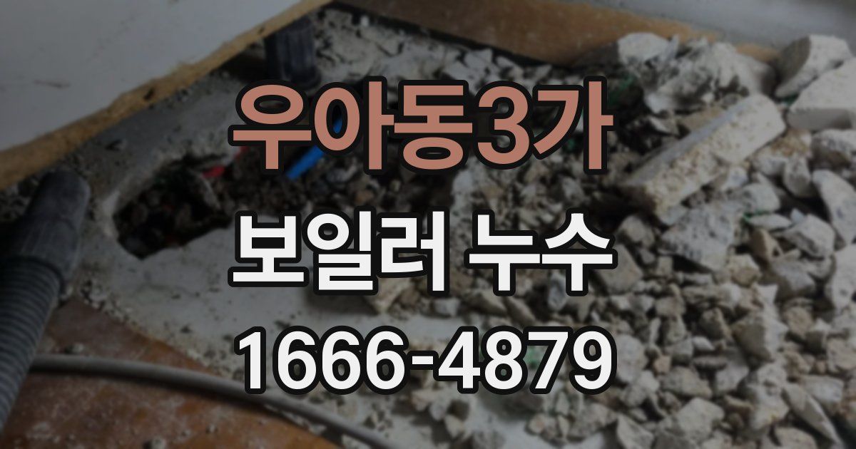 우아동3가 보일러 누수