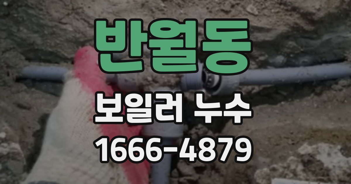 반월동 보일러 누수