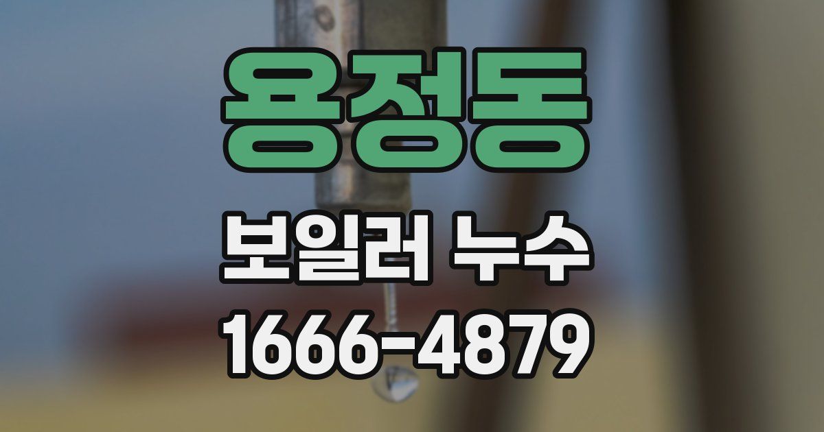 용정동 보일러 누수