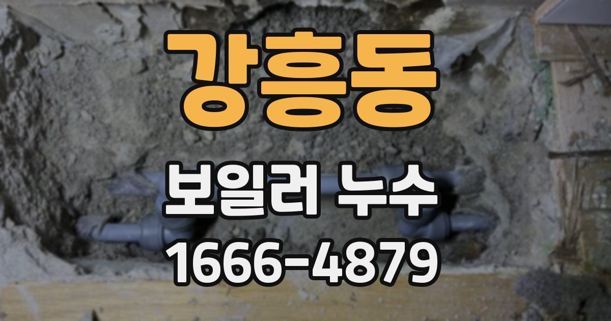 강흥동 보일러 누수