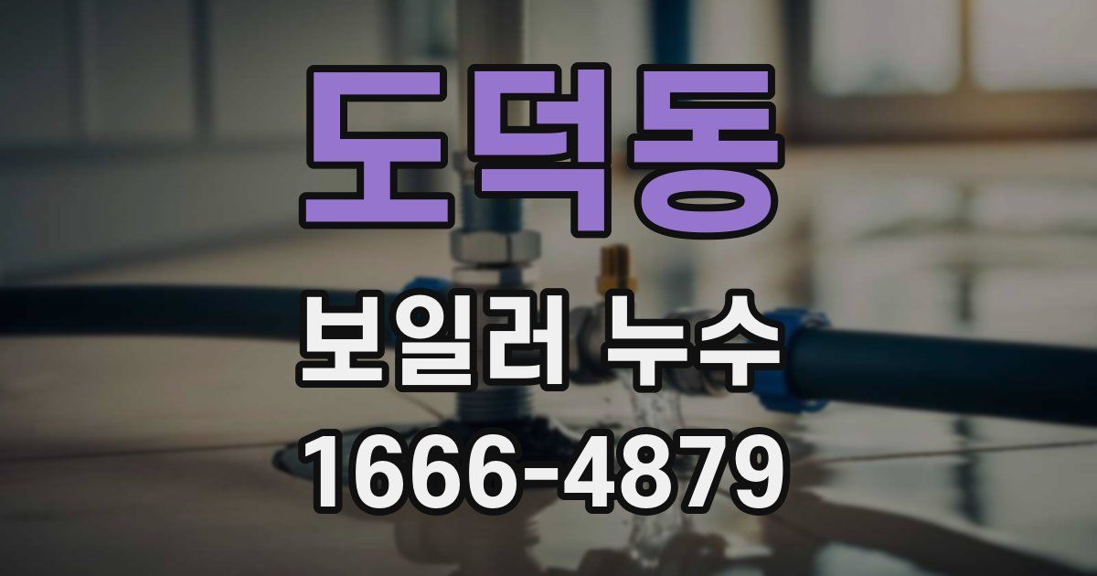 도덕동 보일러 누수