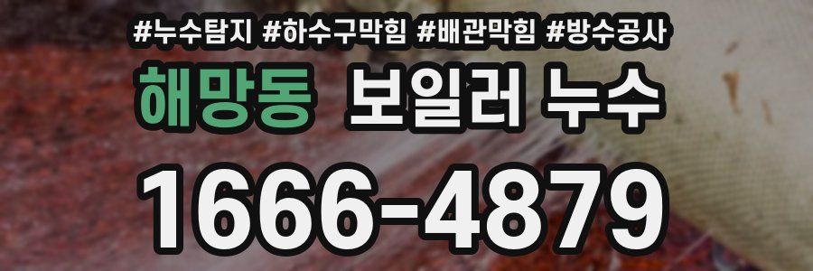 해망동 보일러 누수