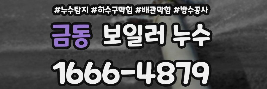 금동 보일러 누수