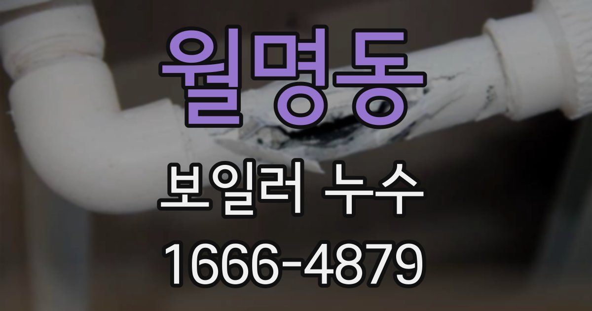 월명동 보일러 누수