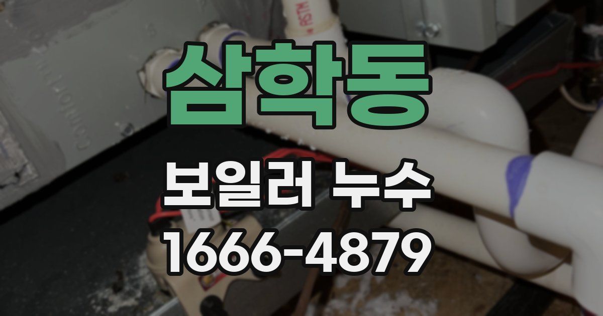 삼학동 보일러 누수