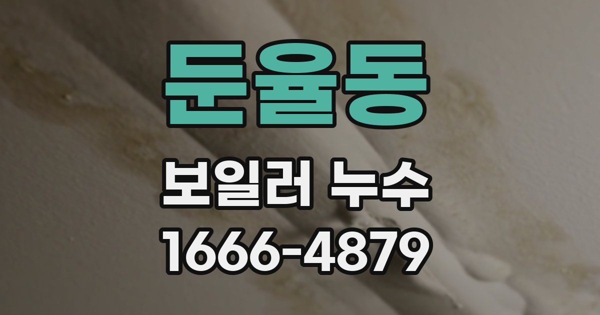 둔율동 보일러 누수