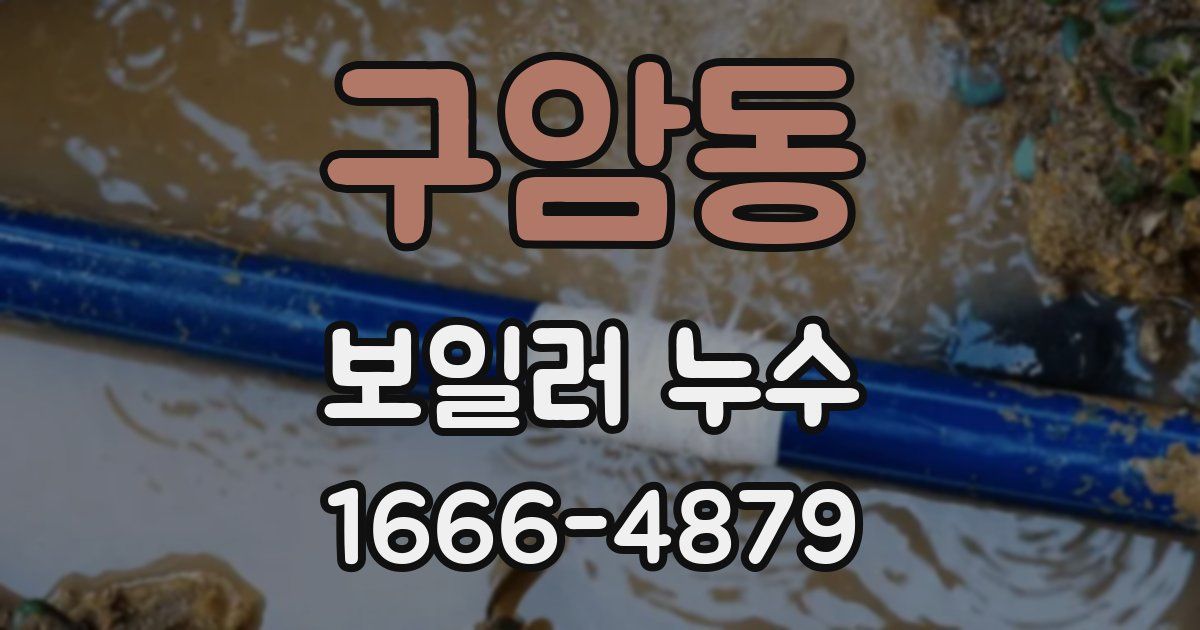 구암동 보일러 누수