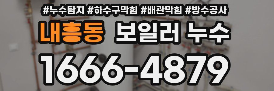 내흥동 보일러 누수
