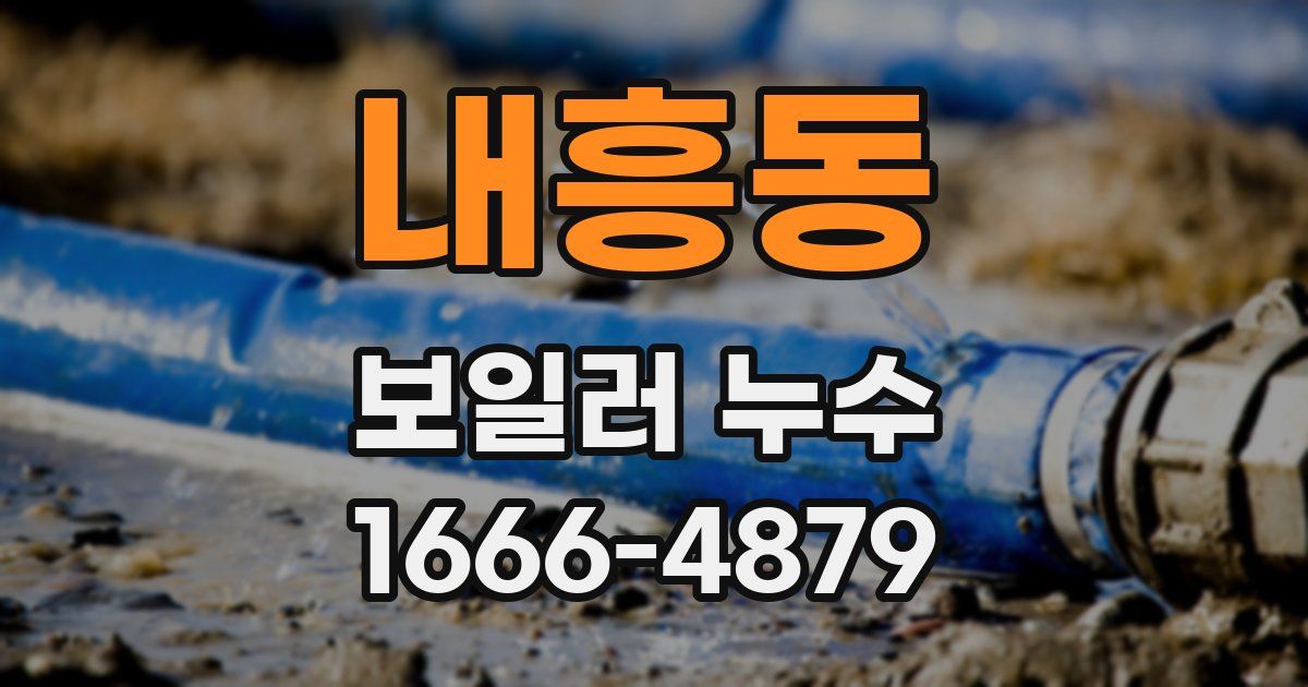 내흥동 보일러 누수