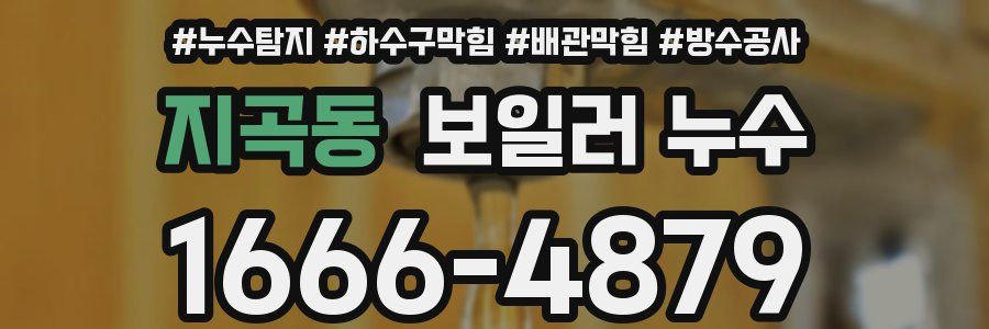 지곡동 보일러 누수