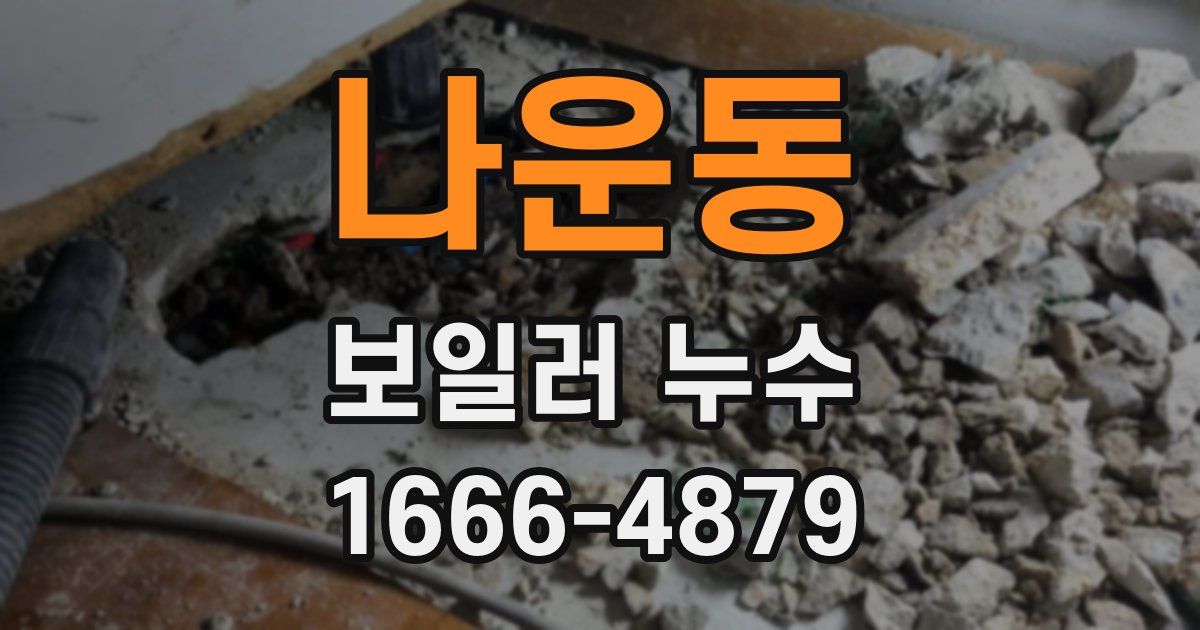 나운동 보일러 누수