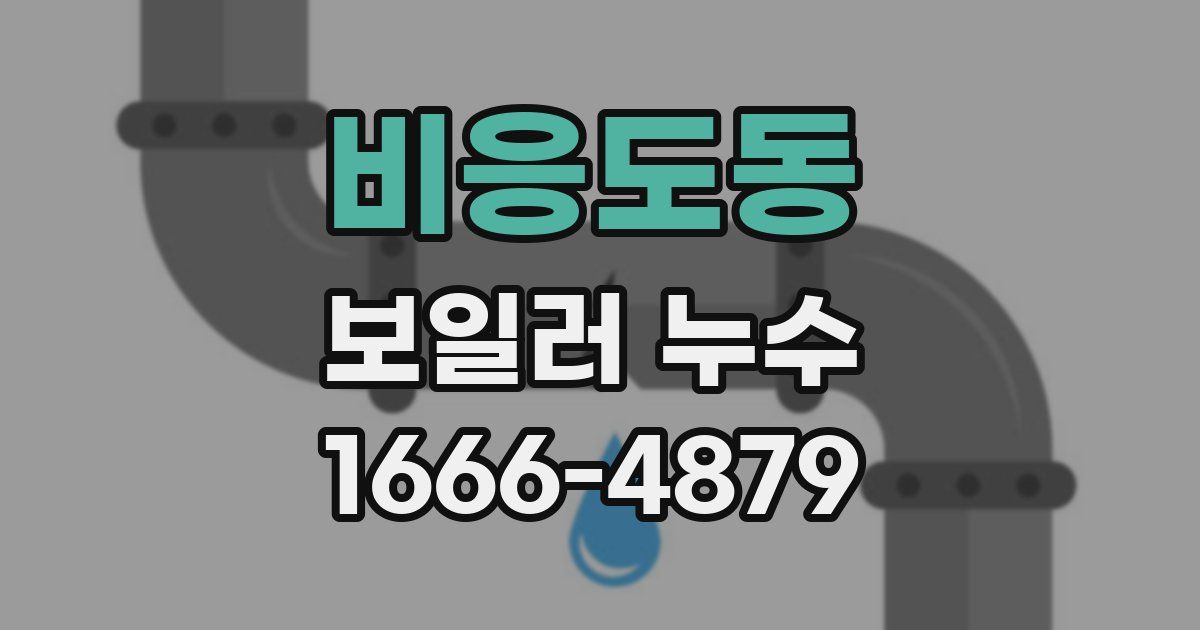 비응도동 보일러 누수