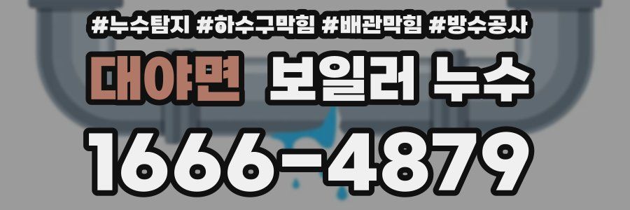 대야면 보일러 누수