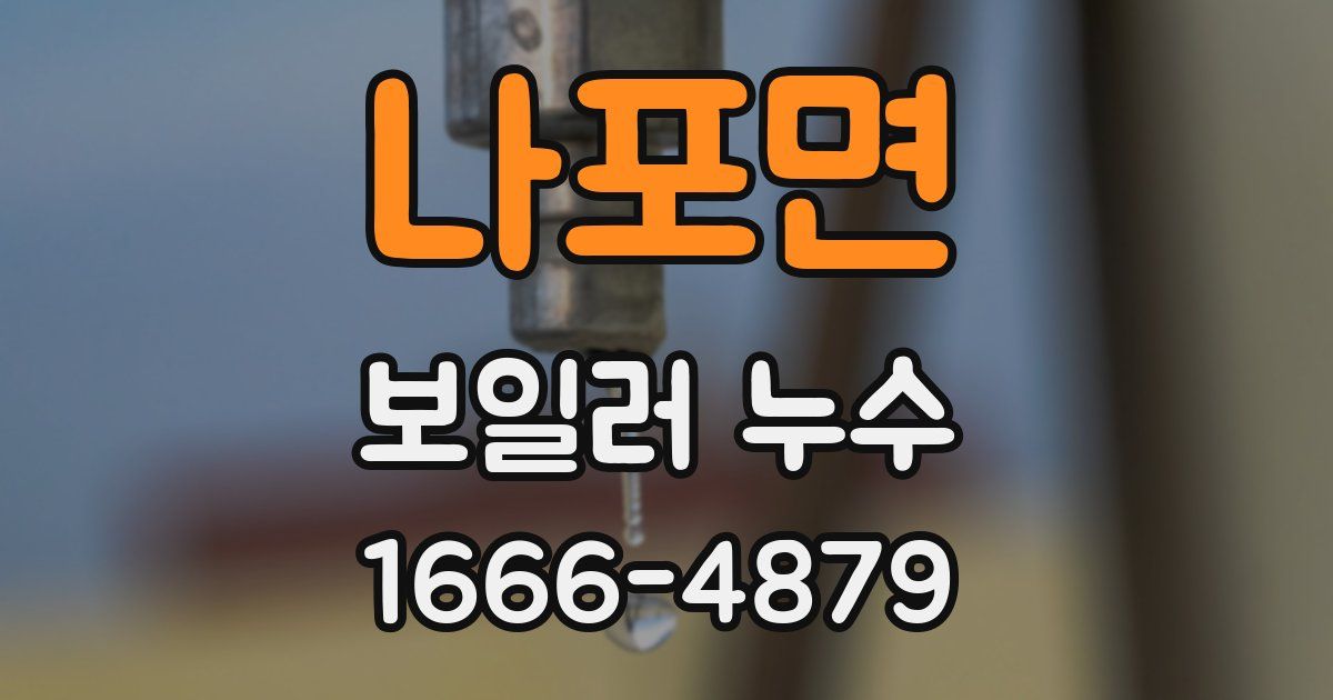나포면 보일러 누수