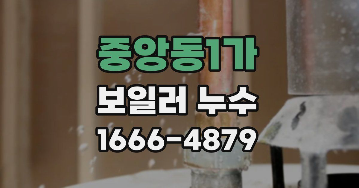 중앙동1가 보일러 누수
