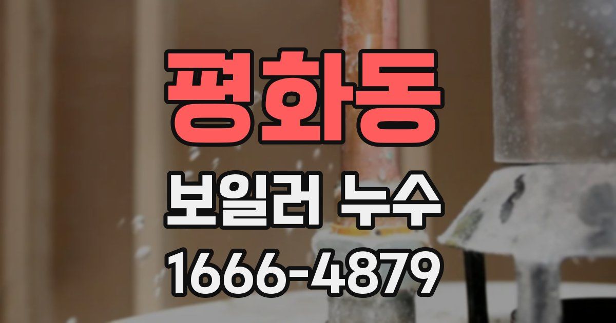평화동 보일러 누수