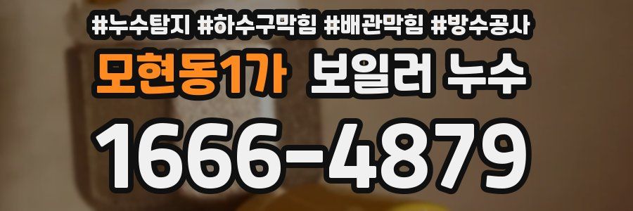 모현동1가 보일러 누수