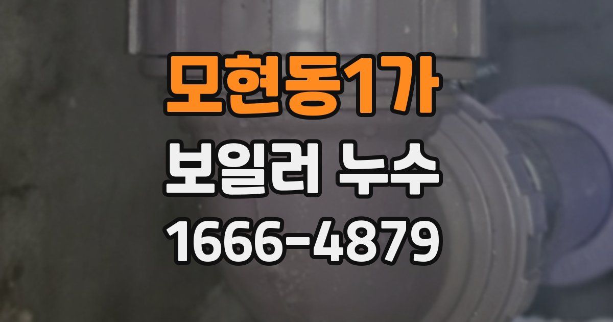 모현동1가 보일러 누수