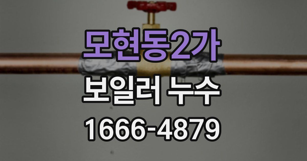 모현동2가 보일러 누수