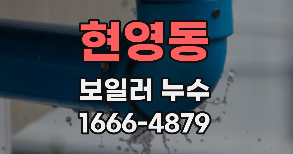 현영동 보일러 누수
