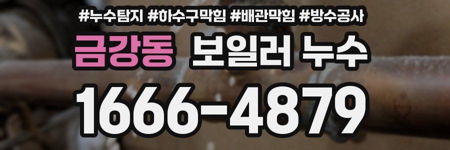 금강동 보일러 누수